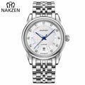 NAKZEN Men Japan Automatic NH35 Movement Mechanical Watch Mens Luminous Waterproof Diamond Classic Wrist Watches Reloj Hombre 6033-6