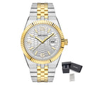 MEGIR Original Men Business Leisure Watches Stainless Steel Bracelet Quartz Wristwatch Waterproof Luminous Date Clock Reloj Hombre 1101-16
